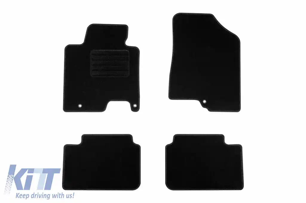 Mochete textile de la Rigum potrivite pentru KIA Ceed 2012-2018, set de 4 bucăți, negre