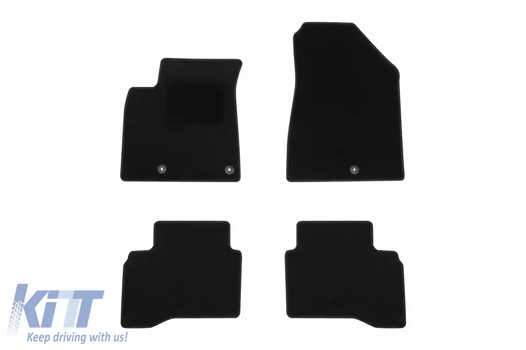 Mochete textile de la Rigum potrivite pentru KIA Niro după 2016, set de 4 bucăți, negru
