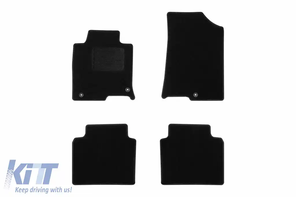 Mochete textile de la Rigum potrivite pentru KIA Optima 2010-2015, set de 4 bucăți, negru