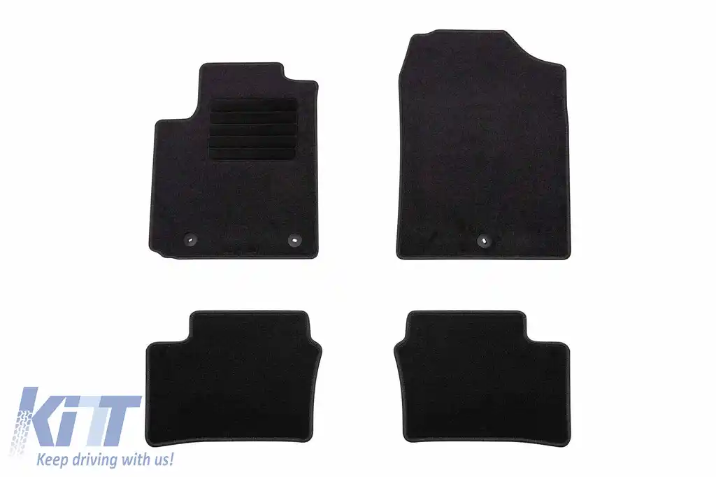 Mochete textile de la Rigum potrivite pentru KIA Picanto după 2017, set de 4 bucăți, negru