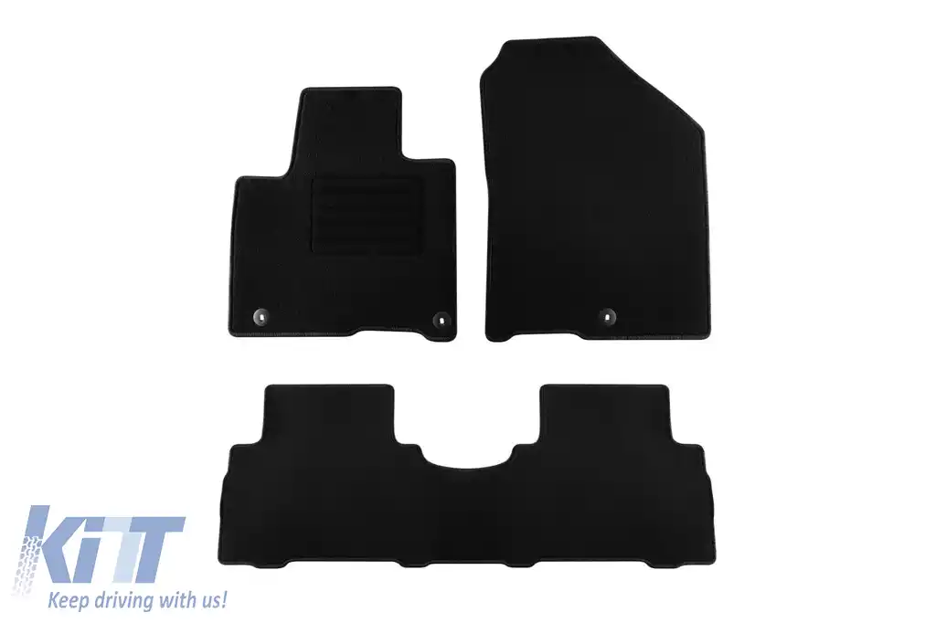 Mochete textile de la Rigum potrivite pentru Kia Sorento 2015-2020, set de 3 bucăți, negru