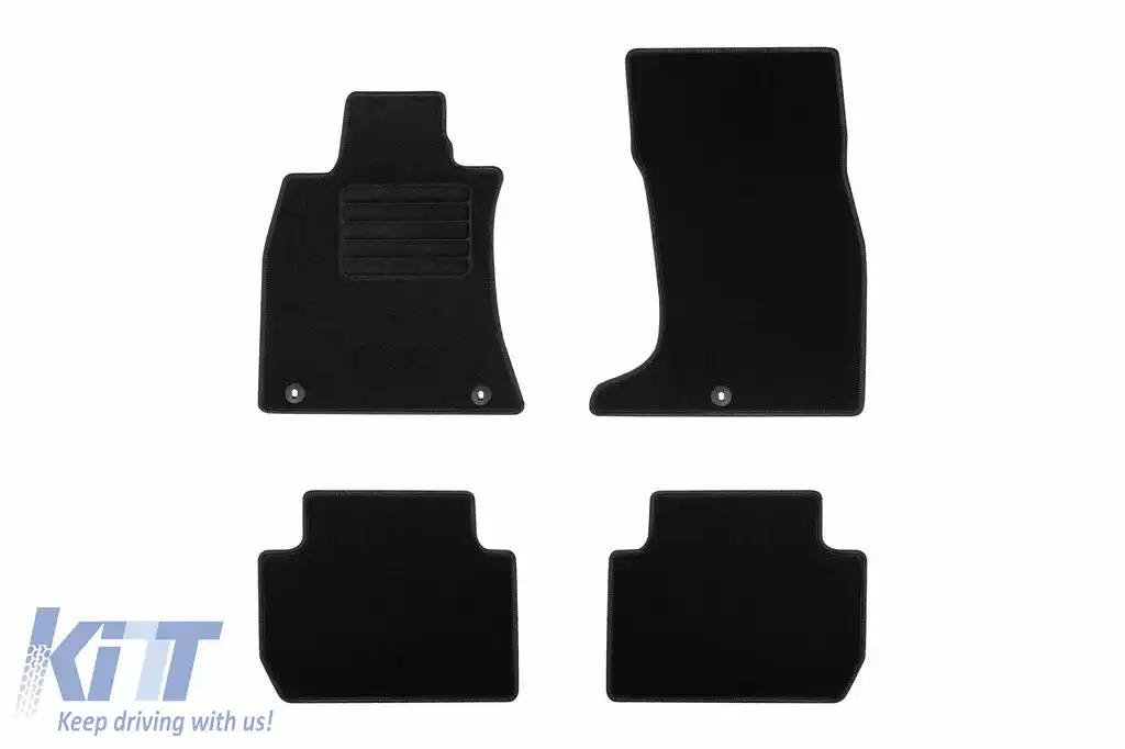 Mochete textile de la Rigum potrivite pentru KIA Stinger 4x4 după 2017, set de 4 bucăți, negru