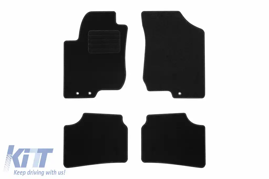 Mochete textile de la Rigum potrivite pentru KIA Ceed 2007-2012, set de 4 bucăți, negru