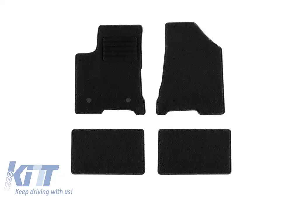 Mochete textile de la Rigum potrivite pentru Lada Vesta după 2015, set de 4 bucăți, negru
