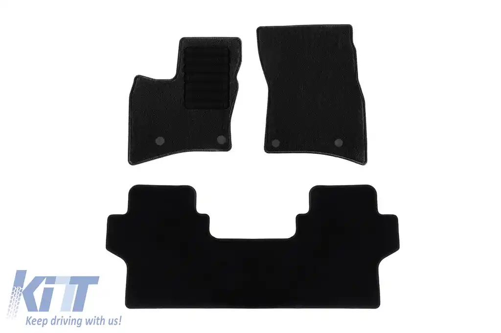 Mochete textile de la Rigum potrivite pentru Land Rover Defender 90 după 2020, set de 3 piese, negru