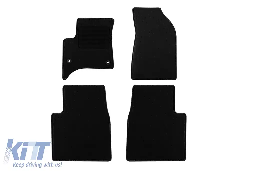 Mochete textile de la Rigum potrivite pentru Opel Frontera Hybrid, Citroen C3 Aircross Hybrid după 2024, set de 4 bucăți, negru