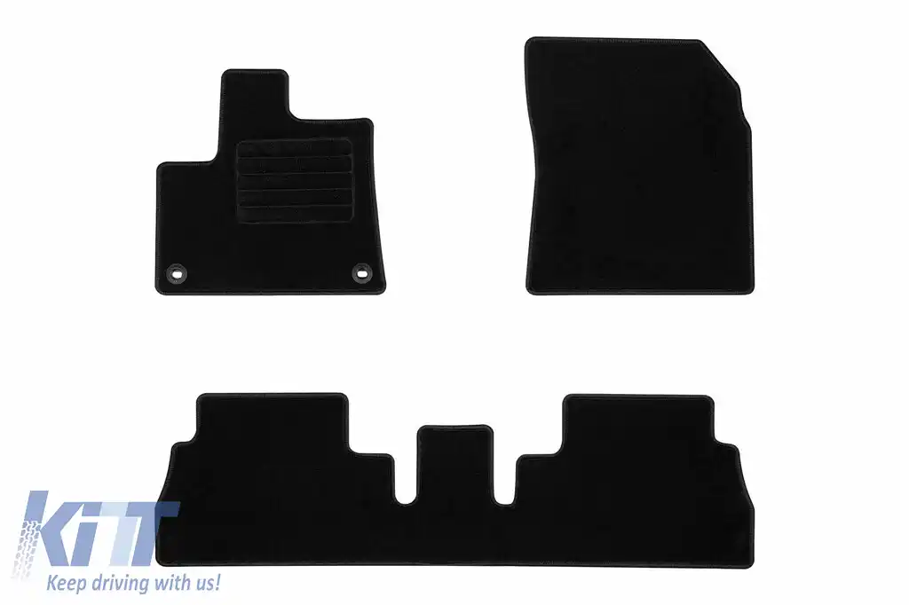 Mochete textile de la Rigum potrivite pentru Opel Combo 5m L1 după 2018, set de 4 bucăți, negru