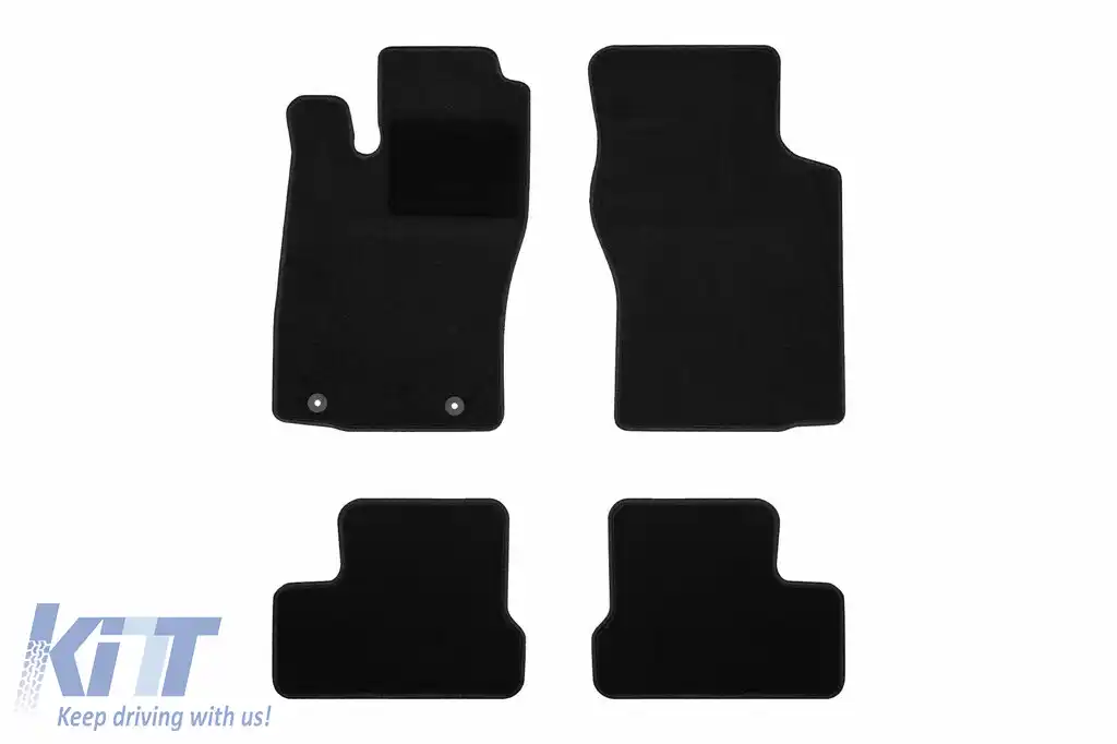 Mochete textile de la Rigum potrivite pentru Opel Astra F 1991-1998, set de 4 bucăți, negru