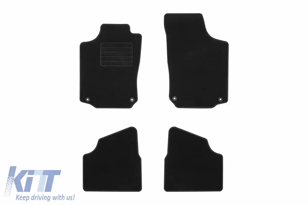 Mochete textile de la Rigum potrivite pentru Opel Corsa C 2000-2006, set de 4 bucăți, negru