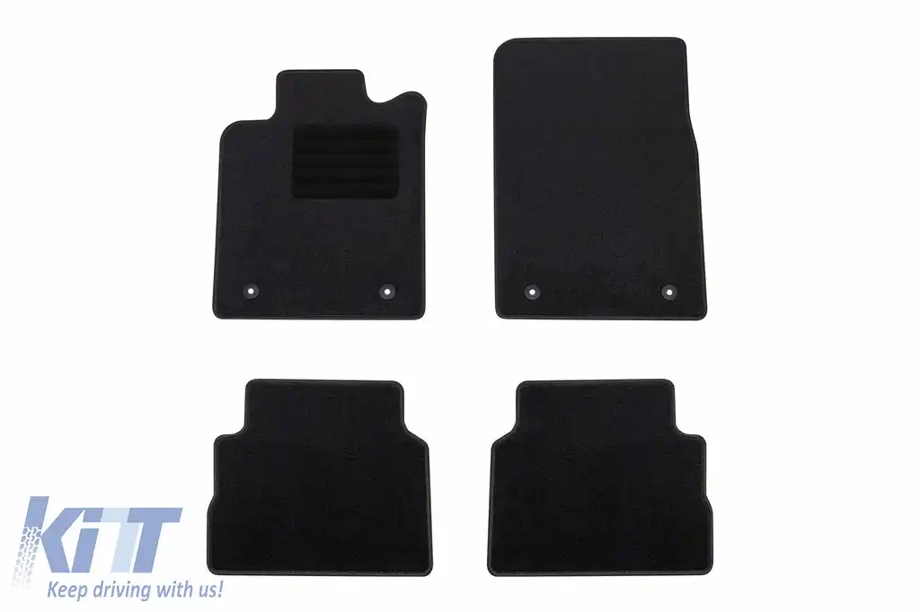 Mochete textile de la Rigum potrivite pentru Opel Vectra C 2002-2008, set de 4 bucăți, negru