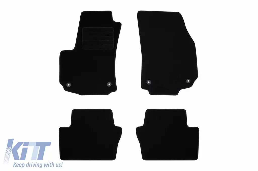 Mochete textile de la Rigum potrivite pentru Opel Zafira B 2005-2014 5m, set de 4 bucăți, negru