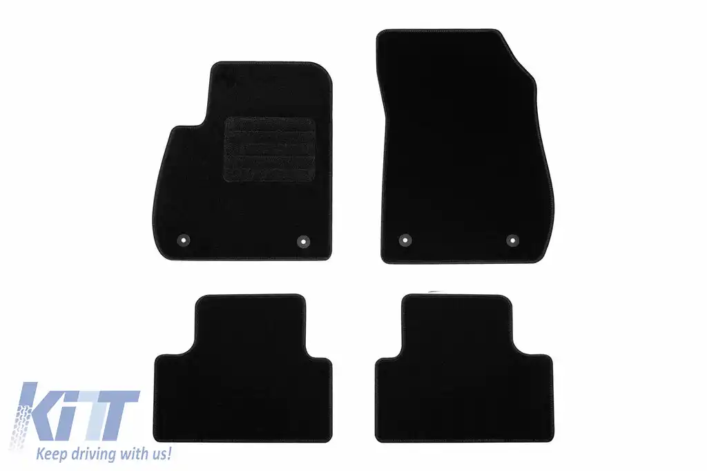 Mochete textile de la Rigum potrivite pentru Opel Zafira C 2011-2019, set de 4 bucăți, negru