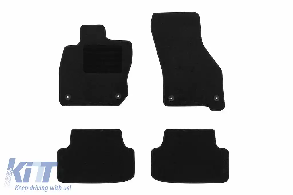 Mochete textile de la Rigum potrivite pentru Seat Leon E-TSI după 2020, set de 4 piese, negru
