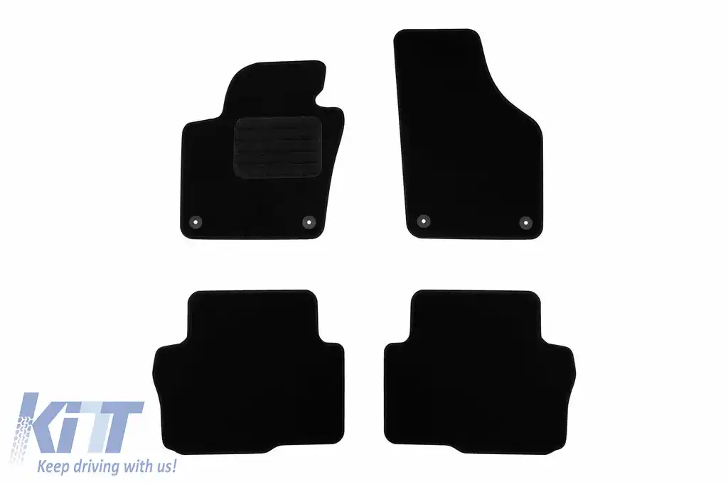 Mochete textile de la Rigum potrivite pentru Seat Alhambra după 2010, set de 4 piese, negru