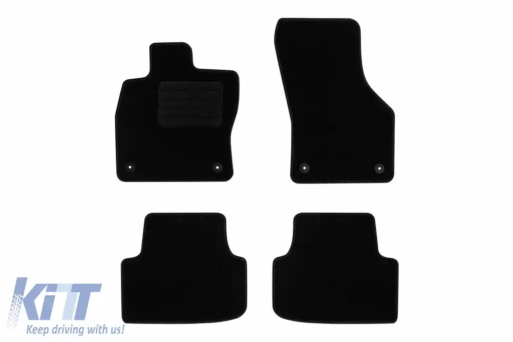 Mochete textile de la Rigum potrivite pentru Seat Cupra Formentor după 2020, set de 4 bucăți, negru