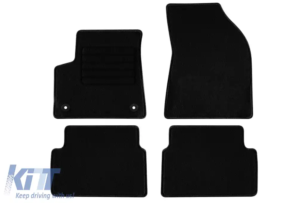 Mochete textile de la Rigum potrivite pentru Citroen eC3, Fiat Grande Panda Electric după 2025, set de 4 bucăți, negru