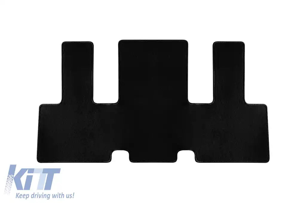 Mochete textile de la Rigum potrivite pentru Hyundai Staria după 2022, cu 7 locuri, pentru scaunele din rândul 2 și 3, set frontal din 3 piese, negru-image-6243955