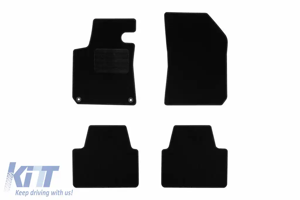 Mochete textile de la Rigum potrivite pentru Peugeot 308 SW 2014-2021, set de 4 bucăți, negru