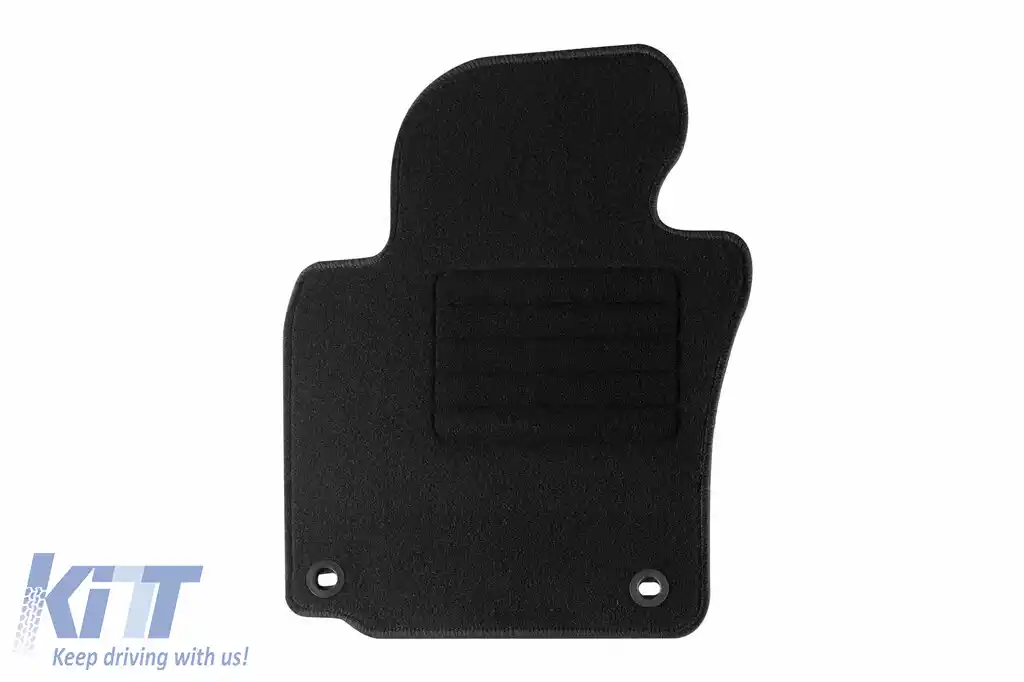 Mochete textile de la Rigum potrivite pentru Skoda Octavia 2005-2013, set de 4 bucăți cu găuri de fixare ovale, negre-image-6244357