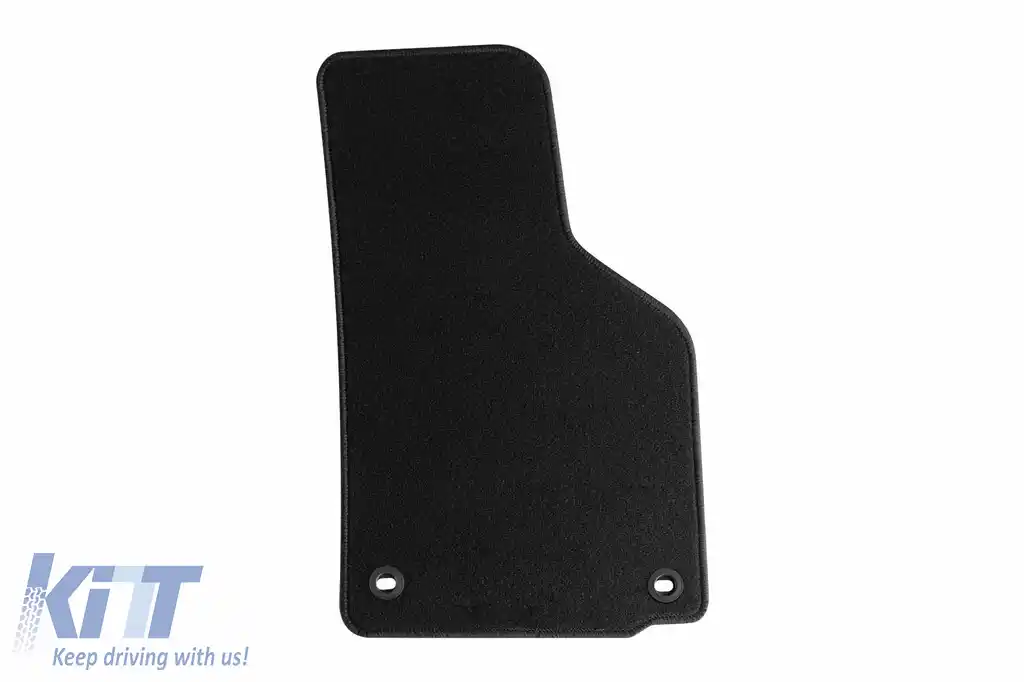 Mochete textile de la Rigum potrivite pentru Skoda Octavia 2005-2013, set de 4 bucăți cu găuri de fixare ovale, negre-image-6244358