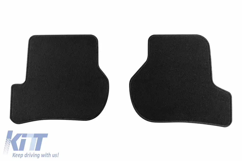 Mochete textile de la Rigum potrivite pentru Skoda Octavia 2005-2013, set de 4 bucăți cu găuri de fixare ovale, negre-image-6244359