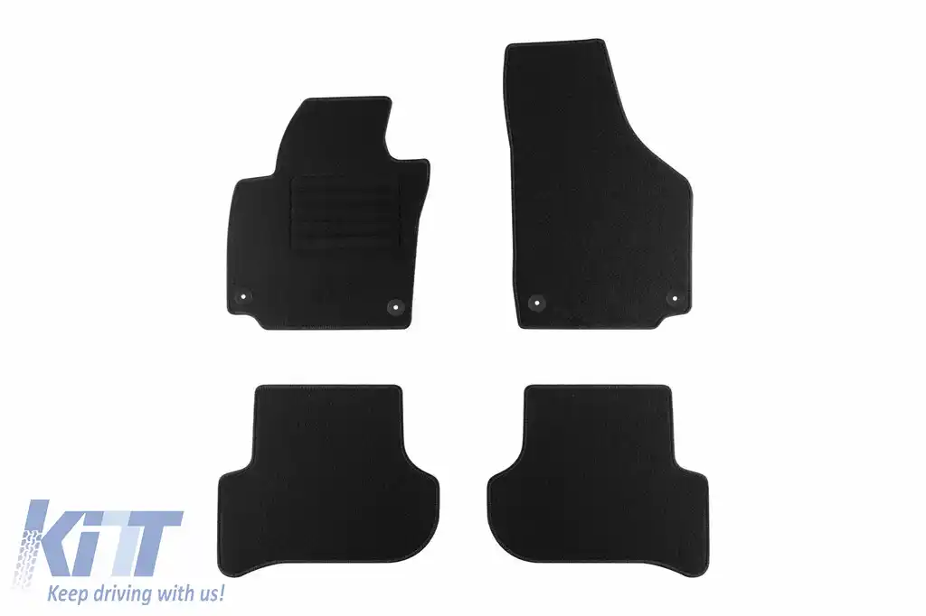 Mochete textile de la Rigum potrivite pentru Skoda Yeti 2009-2017, set de 4 bucăți, negru
