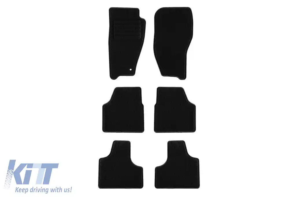 Mochete textile de la Rigum potrivite pentru Dodge Niro 2006-2011, set de 4 bucăți, negru