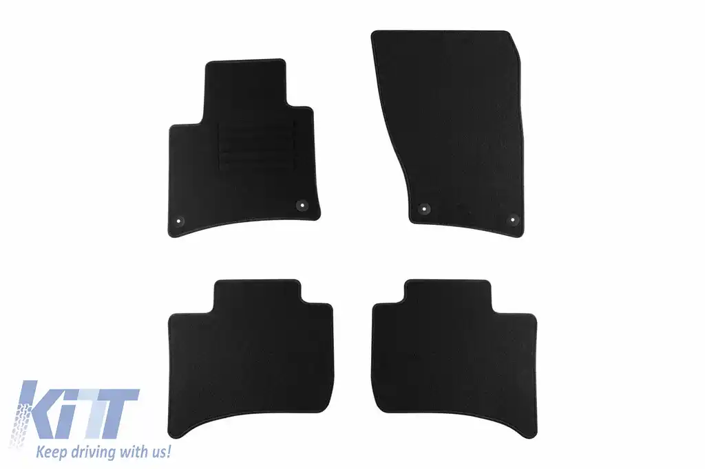 Mochete textile de la Rigum potrivite pentru Porsche Cayenne 2010-2018, set de 4 bucăți, negru