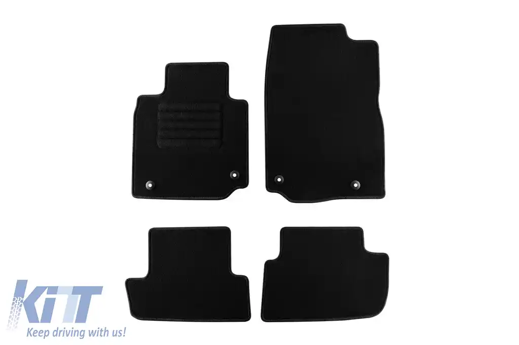 Mochete textile de la Rigum potrivite pentru Mazda MX30 după 2020, set de 4 bucăți, negru