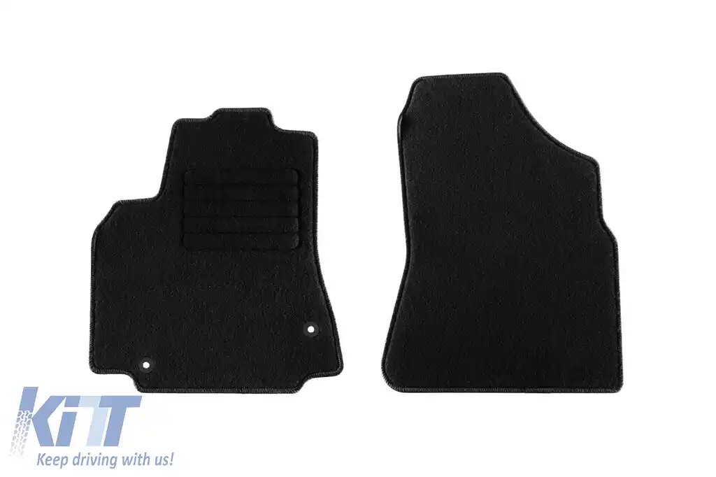 Mochete textile de la Rigum potrivite pentru Citroen Berlingo, Peugeot Partner 2008-2019, set de 2 bucăți, negru