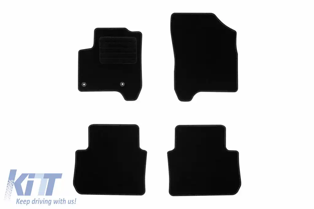 Mochete textile de la Rigum potrivite pentru Citroen C3 Picasso 2009-2017, set de 4 bucăți, negru