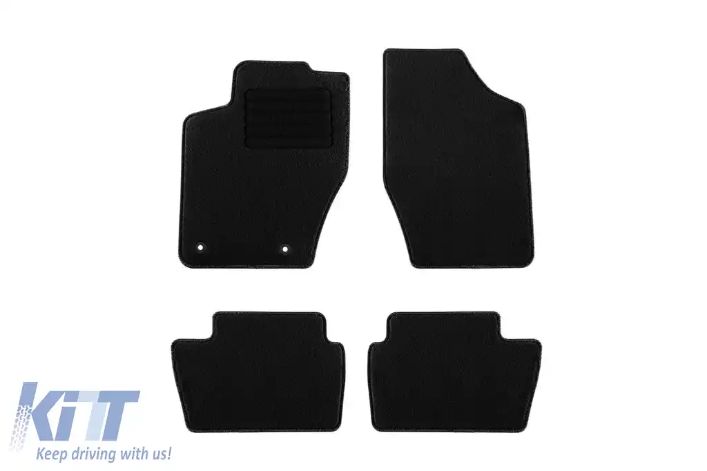 Mochete textile de la Rigum potrivite pentru Citroen C4 2004-2011, set de 4 bucăți, negru
