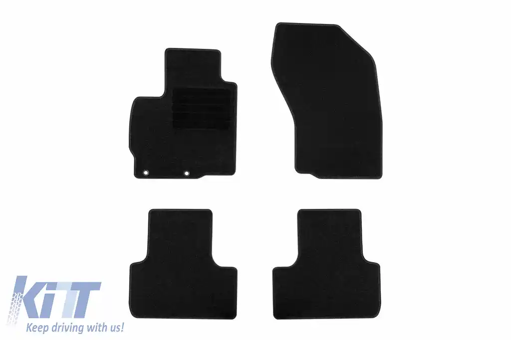 Mochete textile de la Rigum potrivite pentru Citroen C4 Aircross 2012-2017, set de 4 bucăți, negru