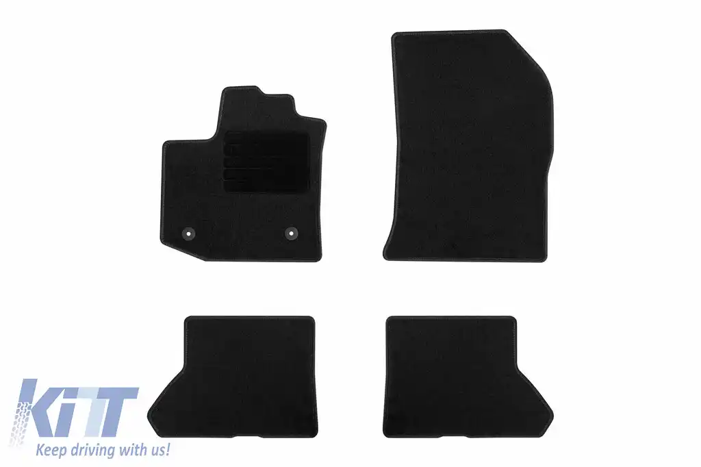 Mochete textile de la Rigum potrivite pentru Dacia Dokker după 2013, set de 4 bucăți, negru