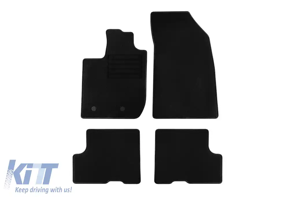 Mochete textile de la Rigum potrivite pentru Dacia Duster după 2018, set de 4 bucăți, negru