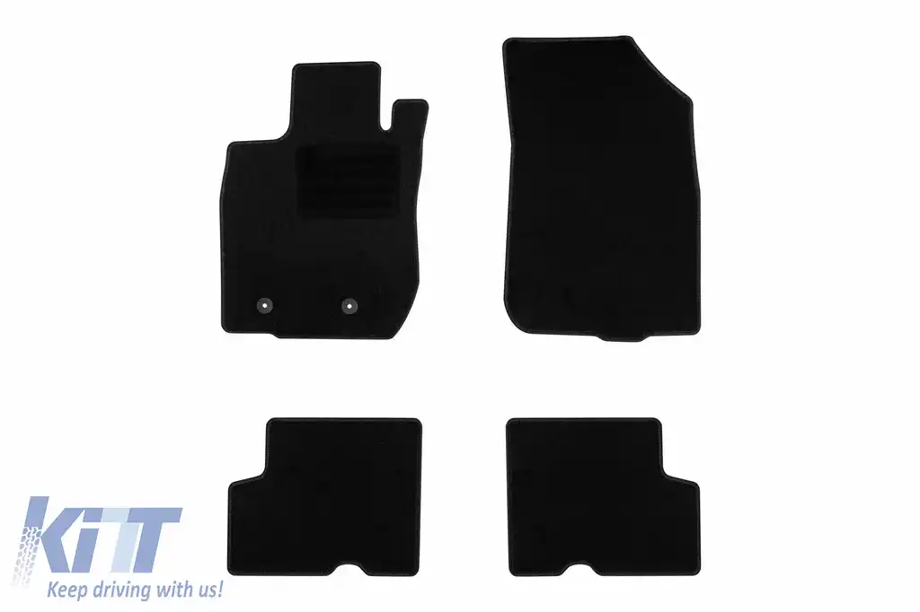 Mochete textile de la Rigum potrivite pentru Dacia Duster 4x4 2010-2018, set de 4 bucăți, negre