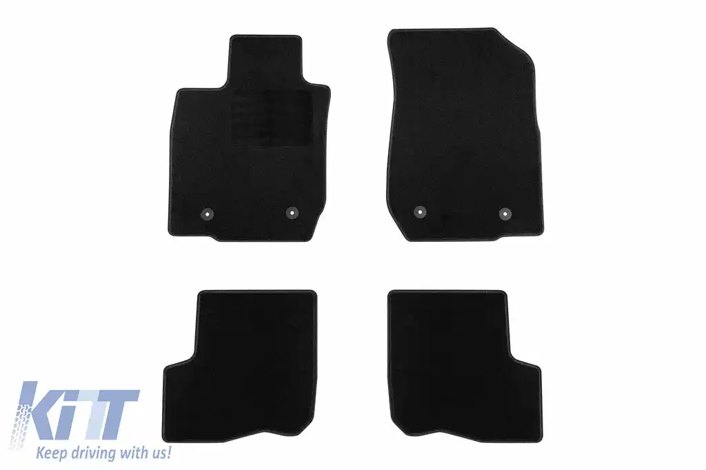 Mochete textile de la Rigum potrivite pentru Dacia Logan 2007-2013 5m, set de 4 bucăți, negru