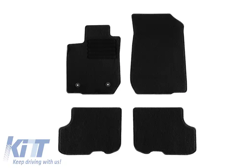 Mochete textile de la Rigum potrivite pentru Dacia Sandero 2013-2017, set de 4 bucăți, negru