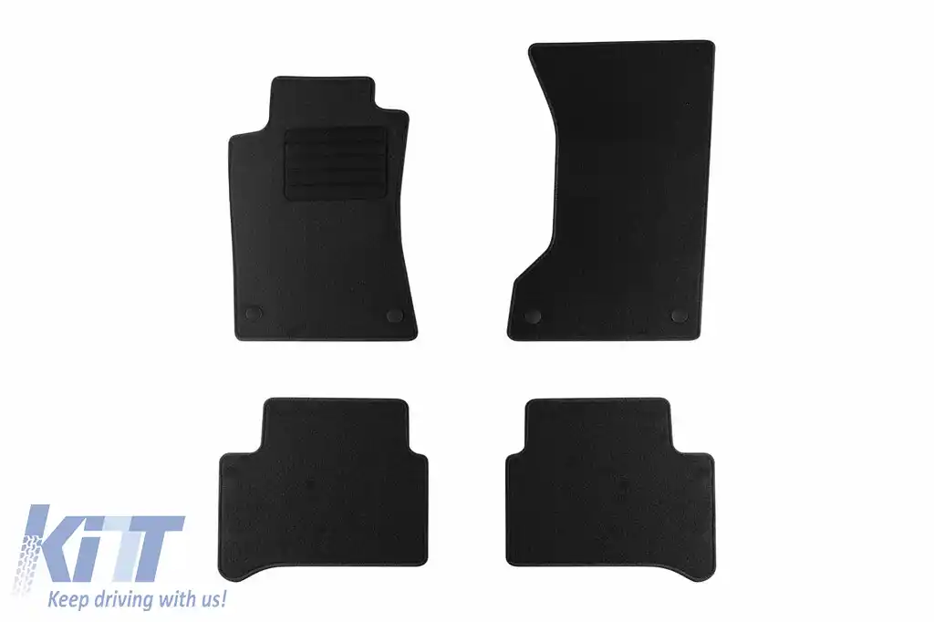 Mochete textile de la Rigum potrivite pentru Mercedes E class W211 4x4 2002-2009, set de 4 bucăți, negru