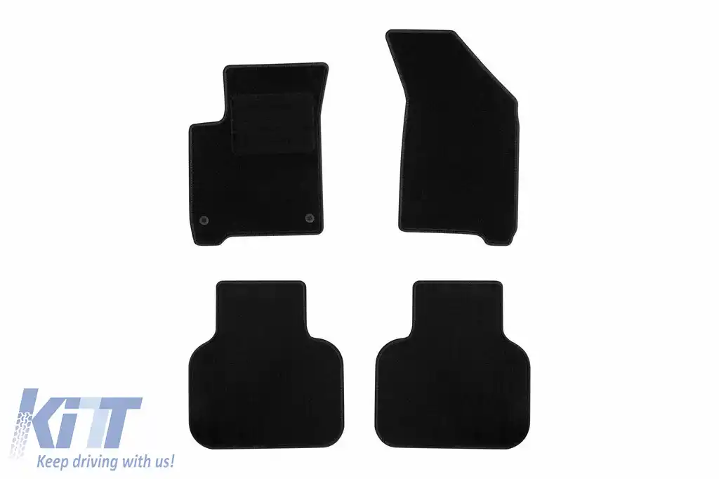 Mochete textile de la Rigum potrivite pentru Dodge Journey după 2008, set de 4 bucăți, negru