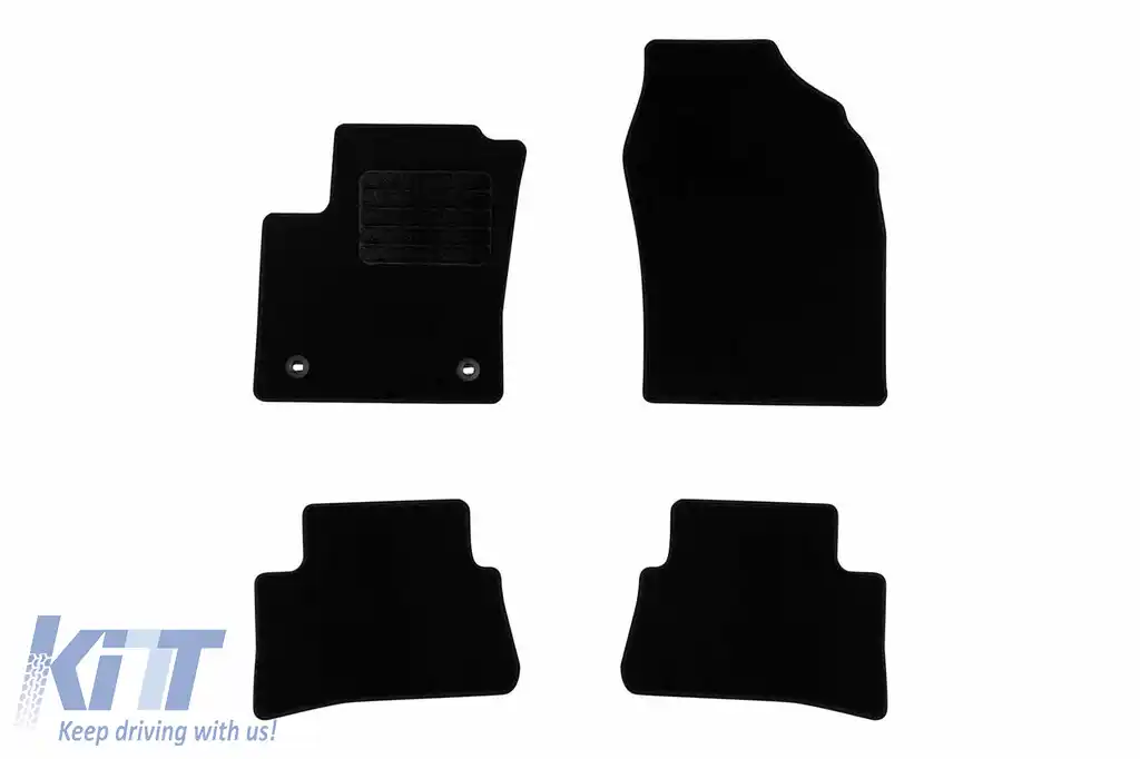 Mochete textile de la Rigum potrivite pentru Toyota C-HR după 2016, set de 4 bucăți, negru