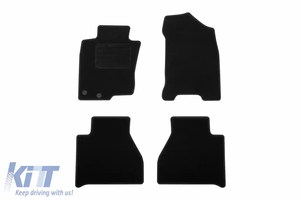 Mochete textile de la Rigum potrivite pentru Nissan Navara după 2016, set de 4 bucăți, negru