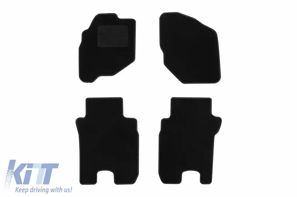 Mochete textile de la Rigum potrivite pentru Honda City 2006-2009, set de 4 bucăți, negru