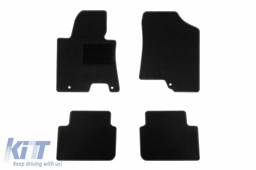 Mochete textile de la Rigum potrivite pentru Hyundai i30 2012-2017, set de 4 bucăți, negru