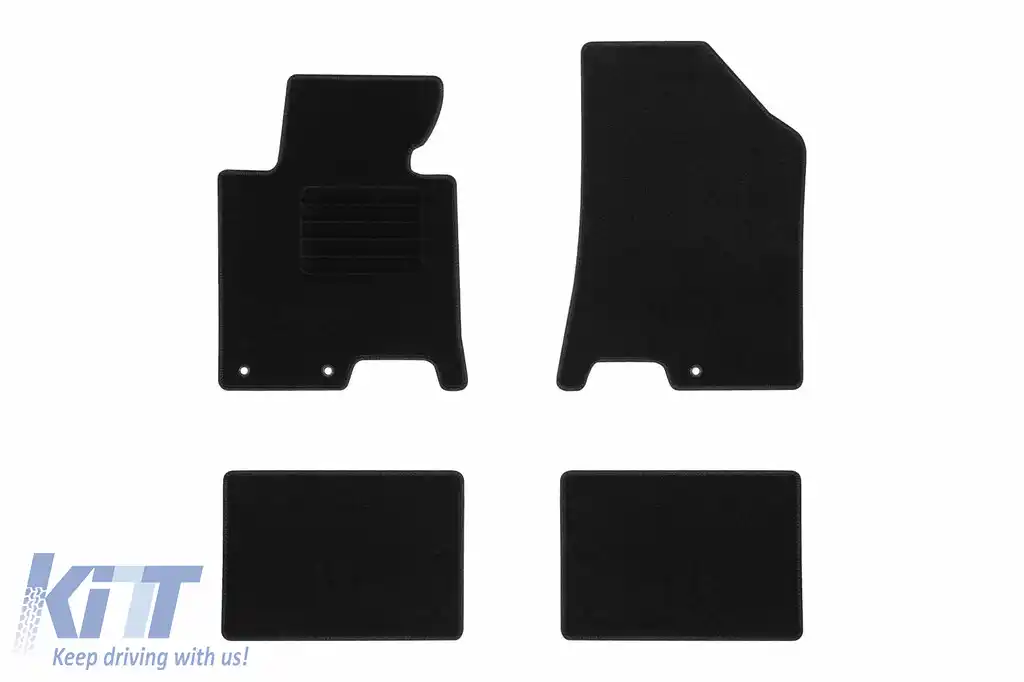Mochete textile de la Rigum potrivite pentru Hyundai i40 2011-2019, set de 4 bucăți, negru