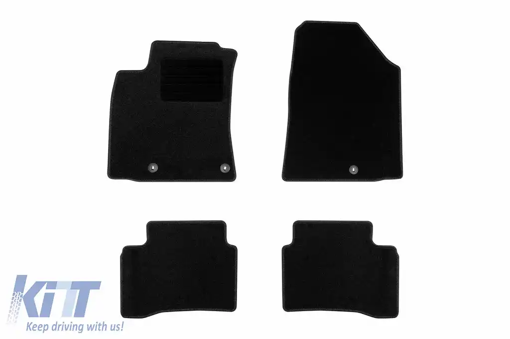 Mochete textile de la Rigum potrivite pentru Hyundai Ioniq după 2017 Hybrid, set de 4 bucăți, negru