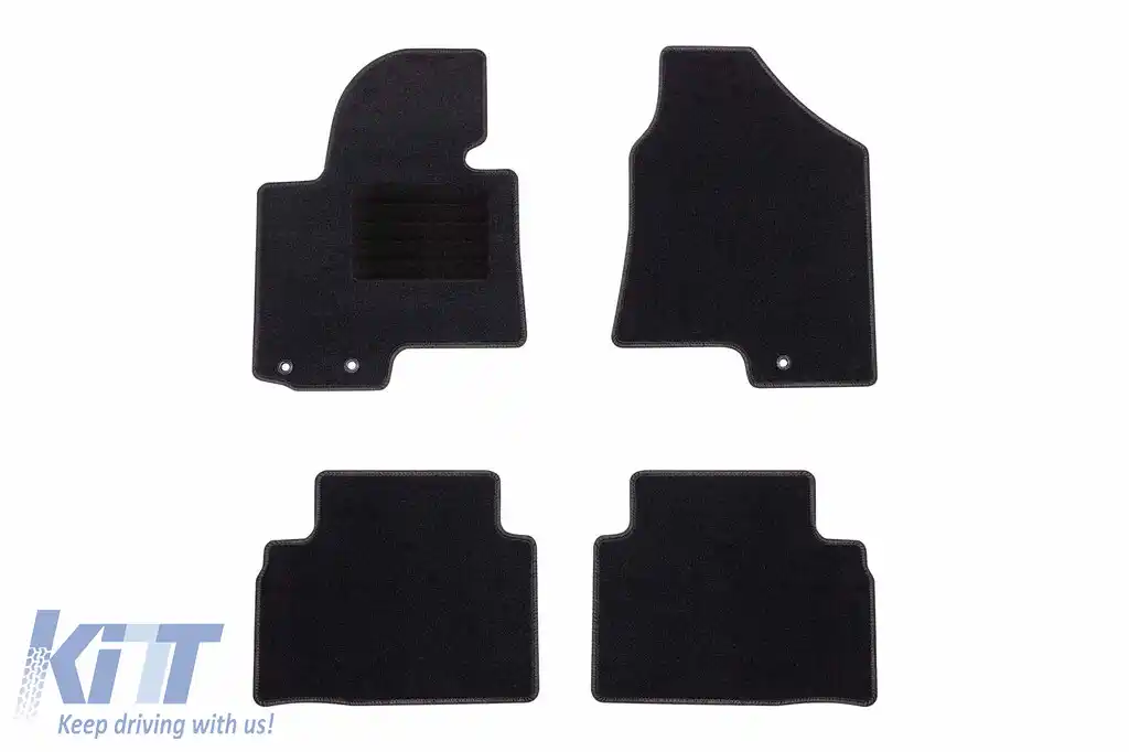 Mochete textile de la Rigum potrivite pentru Hyundai ix35 2009-2015, set de 4 bucăți, negru