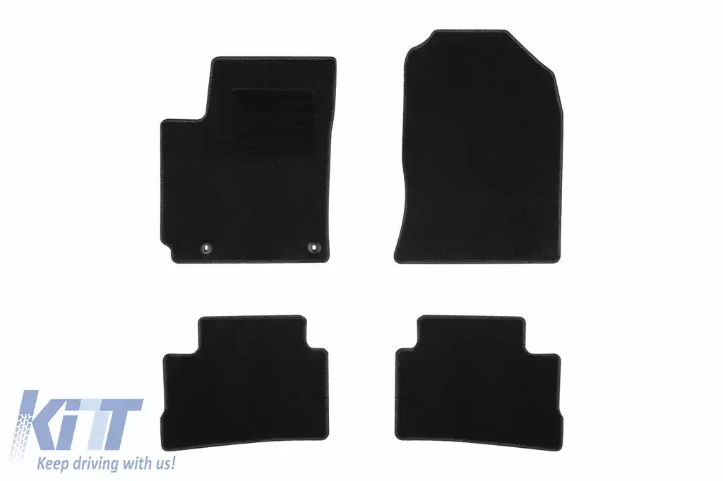 Mochete textile de la Rigum potrivite pentru Hyundai Kona 2017-2023, set de 4 piese, negru