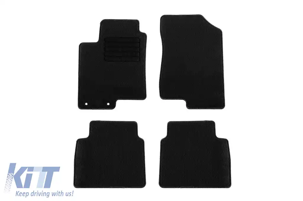Mochete textile de la Rigum potrivite pentru Hyundai Sonata după 2011, set de 4 bucăți, negru