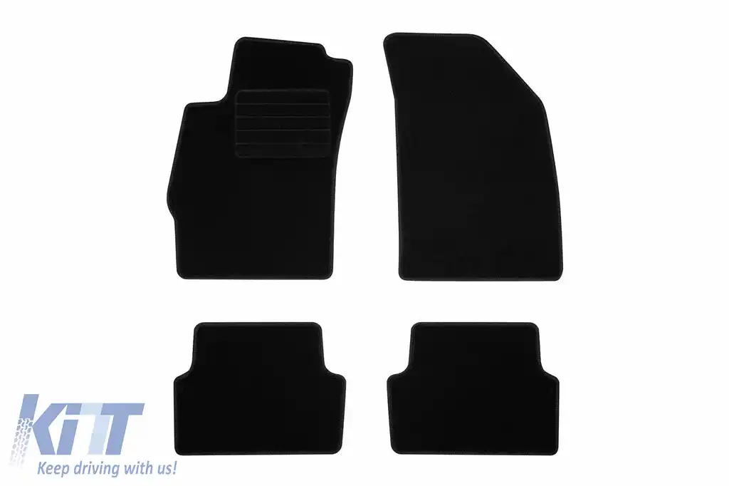 Mochete textile de la Rigum potrivite pentru Chevrolet Aveo 2011-2020, set de 4 bucăți, negru